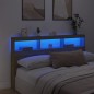 vidaXL LED-Kopfteil mit Ablagen Sonoma-Eiche 180x17x102 cm vidaXL LED-Kopfteil mit Ablagen Sonoma-Eiche 180x17x102 cm
