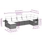 vidaXL 7-tlg. Garten-Sofagarnitur mit Kissen Braun Poly Rattan vidaXL 7-tlg. Garten-Sofagarnitur mit Kissen Braun Poly Rattan