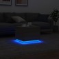 vidaXL Couchtisch mit LED-Leuchten Sonoma-Eiche 50x50x40 cm vidaXL Couchtisch mit LED-Leuchten Sonoma-Eiche 50x50x40 cm
