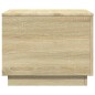 vidaXL Couchtisch mit LED-Leuchten Sonoma-Eiche 50x50x40 cm vidaXL Couchtisch mit LED-Leuchten Sonoma-Eiche 50x50x40 cm