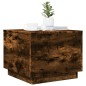 vidaXL Couchtisch mit LED-Leuchten Räuchereiche 50x50x40 cm vidaXL Couchtisch mit LED-Leuchten Räuchereiche 50x50x40 cm
