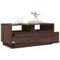 vidaXL Couchtisch mit LED-Leuchten Braun Eichen-Optik 90x49x40 cm vidaXL Couchtisch mit LED-Leuchten Braun Eichen-Optik 90x49x40 cm