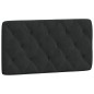 vidaXL Kopfteil-Kissen Schwarz 100 cm Samt