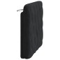 vidaXL Kopfteil-Kissen Schwarz 100 cm Samt
