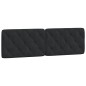 vidaXL Kopfteil-Kissen Schwarz 160 cm Samt vidaXL Kopfteil-Kissen Schwarz 160 cm Samt