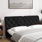 vidaXL Kopfteil-Kissen Schwarz 160 cm Samt vidaXL Kopfteil-Kissen Schwarz 160 cm Samt