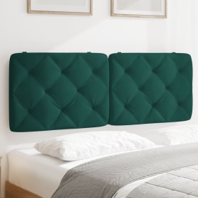 vidaXL Kopfteil-Kissen Dunkelgrün 120 cm Samt
