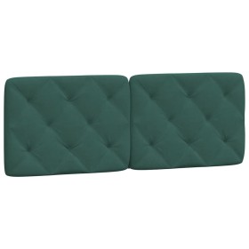 vidaXL Kopfteil-Kissen Dunkelgrün 120 cm Samt