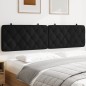 vidaXL Kopfteil-Kissen Schwarz 200 cm Samt vidaXL Kopfteil-Kissen Schwarz 200 cm Samt