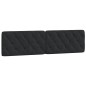 vidaXL Kopfteil-Kissen Schwarz 200 cm Samt vidaXL Kopfteil-Kissen Schwarz 200 cm Samt
