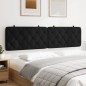 vidaXL Kopfteil-Kissen Schwarz 200 cm Samt vidaXL Kopfteil-Kissen Schwarz 200 cm Samt