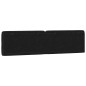 vidaXL Kopfteil-Kissen Schwarz 200 cm Samt vidaXL Kopfteil-Kissen Schwarz 200 cm Samt