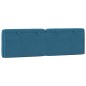 vidaXL Kopfteil-Kissen Blau 160 cm Samt