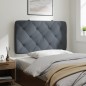 vidaXL Kopfteil-Kissen Dunkelgrau 90 cm Samt vidaXL Kopfteil-Kissen Dunkelgrau 90 cm Samt
