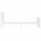 vidaXL Bettgestell mit Kopf- und Fußteil Metall Weiß 160x200 cm vidaXL Bettgestell mit Kopf- und Fußteil Metall Weiß 160x200 cm