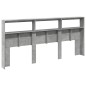 vidaXL LED-Kopfteil mit Ablage Betongrau 220x17x102 cm vidaXL LED-Kopfteil mit Ablage Betongrau 220x17x102 cm