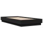 vidaXL Bettgestell Schwarz 75x190 cm Holzwerkstoff vidaXL Bettgestell Schwarz 75x190 cm Holzwerkstoff