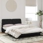 vidaXL Bettgestell mit LED-Leuchten Schwarz 120x200 cm Samt vidaXL Bettgestell mit LED-Leuchten Schwarz 120x200 cm Samt