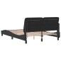 vidaXL Bettgestell mit LED-Leuchten Schwarz 120x200 cm Samt vidaXL Bettgestell mit LED-Leuchten Schwarz 120x200 cm Samt