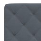 vidaXL Bettgestell mit LED-Leuchten Dunkelgrau 90x190 cm Samt vidaXL Bettgestell mit LED-Leuchten Dunkelgrau 90x190 cm Samt