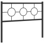 vidaXL Kopfteil Metall Schwarz 107 cm