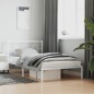 vidaXL Bettgestell mit Kopf- und Fußteil Metall Weiß 107x203 cm vidaXL Bettgestell mit Kopf- und Fußteil Metall Weiß 107x203 cm