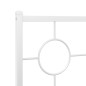 vidaXL Bettgestell mit Kopf- und Fußteil Metall Weiß 107x203 cm vidaXL Bettgestell mit Kopf- und Fußteil Metall Weiß 107x203 cm