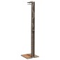 vidaXL Gartendusche Grau 50x55x224 cm Poly Rattan und Akazienholz vidaXL Gartendusche Grau 50x55x224 cm Poly Rattan und Akazienholz
