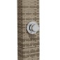 vidaXL Gartendusche Grau 50x55x224 cm Poly Rattan und Akazienholz vidaXL Gartendusche Grau 50x55x224 cm Poly Rattan und Akazienholz