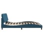 vidaXL Bettgestell mit Kopfteil Blau 180x200 cm Samt vidaXL Bettgestell mit Kopfteil Blau 180x200 cm Samt