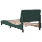 vidaXL Bettgestell mit Kopfteil Dunkelgrün 90x190 cm Samt vidaXL Bettgestell mit Kopfteil Dunkelgrün 90x190 cm Samt