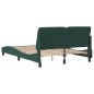 vidaXL Bettgestell mit Kopfteil Dunkelgrün 140x200 cm Samt vidaXL Bettgestell mit Kopfteil Dunkelgrün 140x200 cm Samt