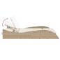 vidaXL Sonnenliege mit Auflagen Beige 114x205x73 cm Poly Rattan vidaXL Sonnenliege mit Auflagen Beige 114x205x73 cm Poly Rattan