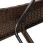 vidaXL Sonnenliege mit Auflage Braun 60x205x73 cm Poly Rattan vidaXL Sonnenliege mit Auflage Braun 60x205x73 cm Poly Rattan
