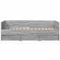 vidaXL Tagesbett mit Schubladen Grau Sonoma 90x200 cm Holzwerkstoff vidaXL Tagesbett mit Schubladen Grau Sonoma 90x200 cm Holzwerkstoff