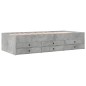 vidaXL Tagesbett mit Schubladen Betongrau 90x200 cm Holzwerkstoff vidaXL Tagesbett mit Schubladen Betongrau 90x200 cm Holzwerkstoff