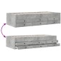 vidaXL Tagesbett mit Schubladen Betongrau 90x200 cm Holzwerkstoff vidaXL Tagesbett mit Schubladen Betongrau 90x200 cm Holzwerkstoff