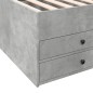 vidaXL Tagesbett mit Schubladen Betongrau 90x200 cm Holzwerkstoff vidaXL Tagesbett mit Schubladen Betongrau 90x200 cm Holzwerkstoff
