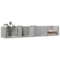 vidaXL Wandschränke 2 Stk. Betongrau 99x18x16,5 cm Holzwerkstoff vidaXL Wandschränke 2 Stk. Betongrau 99x18x16,5 cm Holzwerkstoff