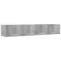 vidaXL Wandschränke 2 Stk. Betongrau 99x18x16,5 cm Holzwerkstoff vidaXL Wandschränke 2 Stk. Betongrau 99x18x16,5 cm Holzwerkstoff