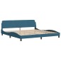 vidaXL Bettgestell mit Kopfteil Blau 200x200 cm Samt vidaXL Bettgestell mit Kopfteil Blau 200x200 cm Samt