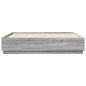 vidaXL Bettgestell Grau Sonoma 180x200 cm Holzwerkstoff