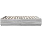 vidaXL Bettgestell Grau Sonoma 180x200 cm Holzwerkstoff