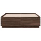 vidaXL Bettgestell Braun Eichen-Optik 135x190 cm Holzwerkstoff vidaXL Bettgestell Braun Eichen-Optik 135x190 cm Holzwerkstoff