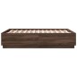 vidaXL Bettgestell Braun Eichen-Optik 135x190 cm Holzwerkstoff vidaXL Bettgestell Braun Eichen-Optik 135x190 cm Holzwerkstoff