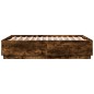 vidaXL Bettgestell Räuchereiche 135x190 cm Holzwerkstoff vidaXL Bettgestell Räuchereiche 135x190 cm Holzwerkstoff