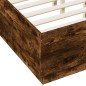 vidaXL Bettgestell Räuchereiche 135x190 cm Holzwerkstoff vidaXL Bettgestell Räuchereiche 135x190 cm Holzwerkstoff