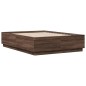 vidaXL Bettgestell Braun Eichen-Optik 140x190 cm Holzwerkstoff vidaXL Bettgestell Braun Eichen-Optik 140x190 cm Holzwerkstoff