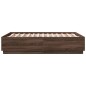 vidaXL Bettgestell Braun Eichen-Optik 140x190 cm Holzwerkstoff vidaXL Bettgestell Braun Eichen-Optik 140x190 cm Holzwerkstoff
