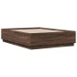 vidaXL Bettgestell Braun Eichen-Optik 140x190 cm Holzwerkstoff vidaXL Bettgestell Braun Eichen-Optik 140x190 cm Holzwerkstoff